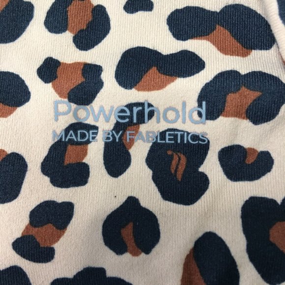 Fabletics Women's Leopard Print Sports Bra + Power Hold Pants, Medium - Picture 11 of 12